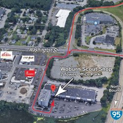 Woburn Scout Shop - 2R Tower Office Park, back side of building next to IT Logic