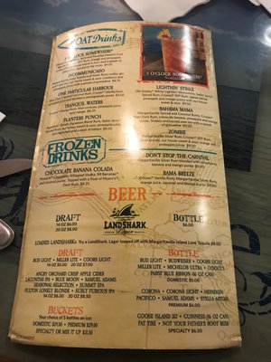Menu photo 8 Margaritaville - Mall of America Bloomington, MN