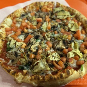 Piezzetta Pizza Kitchen - Veggie lovers with vegan cheese - Pizza Near Me - Reno, Nevada