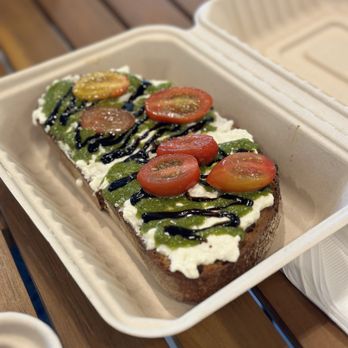 Faregrounds - Caprese Toast - Sandwiches Near Me - Beverly Hills, California Faregrounds - Caprese Toast - Sandwiches Near Me - Beverly Hills, California