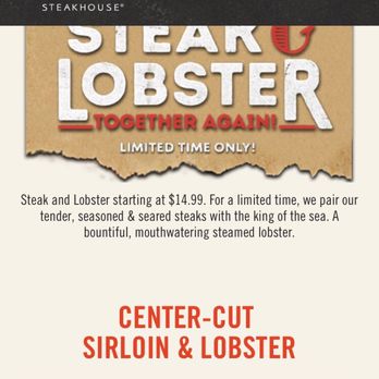 Outback Steakhouse - What they advertise on their website - Steakhouses Near Me - Upland, California