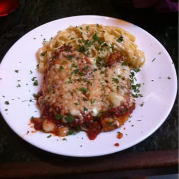 Pascucci - Chicken parmigiana with a side of fettucini alfredo. Yummy! - Italian Near Me - Santa Barbara, California Pascucci - Chicken parmigiana with a side of fettucini alfredo. Yummy! - Italian Near Me - Santa Barbara, California