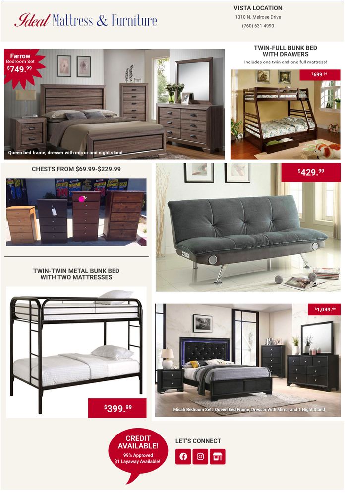 IDEAL MATTRESS & FURNITURE CENTER Updated September 2024 35 Photos