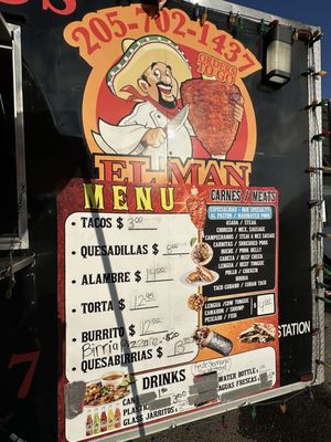 Menu photo 2 EL Man Tacos Irondale, AL Menu photo 2 EL Man Tacos Irondale, AL
