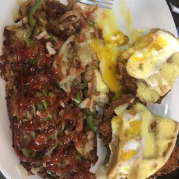 Chicken and Waffle Benedict Chicken and Waffle Benedict