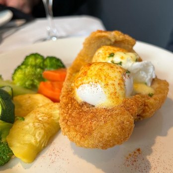 The Warehouse - Catfish and poached eggs - Seafood Near Me - Alexandria, Virginia