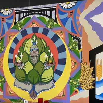 3 Bridges Brewing - Local Art on wall and many pieces for sale! - Brewpubs Near Me - Venice Gardens, Florida
