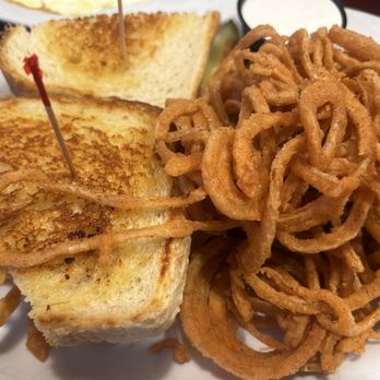 Corky's Kitchen & Bakery - Tuna melt with sourdough bread and onion strings - Bakeries Near Me - Yucaipa, California Corky's Kitchen & Bakery - Tuna melt with sourdough bread and onion strings - Bakeries Near Me - Yucaipa, California