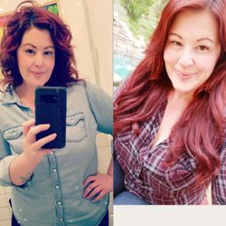 Moxie Hair & Design Studio - Miki is just amazing! Absolutely loving the way my extensions look! (Before/After)