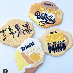 My daughter golden birthday cookies!! My daughter golden birthday cookies!!