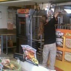 Little Caesars Pizza - Getting our order.