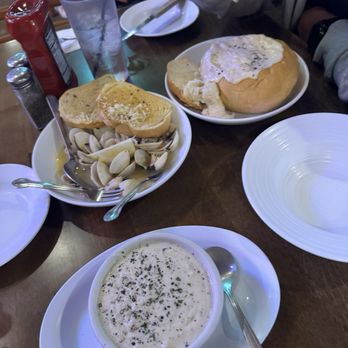 West End Bar & Grill - Steamed clams, bowl of clam chowder, bread bowl. - American Near Me - Cambria, California West End Bar & Grill - Steamed clams, bowl of clam chowder, bread bowl. - American Near Me - Cambria, California