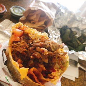 Carolina’s Grill - Super Burrito with Al Pastor - Mexican Near Me - Stockton, California