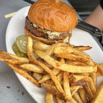 Cyclops Cafe and Lounge - Blue Cheese Burger (with a Beyond Patty) - Burgers Near Me - Seattle, Washington