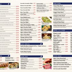 Sushi Today Menu