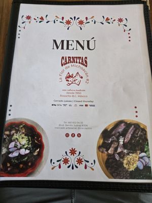Menu photo 7 Carnitas La Flor de Michoacán 2 Rosarito, BCN