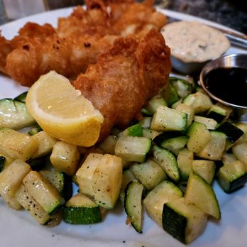 KingFisher - Fish and Chips sans chip substituted with vegetable - Seafood Near Me - Tucson, Arizona KingFisher - Fish and Chips sans chip substituted with vegetable - Seafood Near Me - Tucson, Arizona