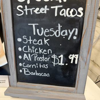 My Old Mans Tacos - Don't forget about Tuesdays specials - Breakfast & Brunch Near Me - Keller, Texas