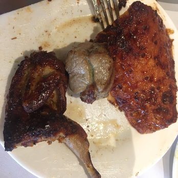 Rainhas Churrascaria - Quail and lamb (next to pineapple slice) that you can/have to ask for - Brazilian Near Me - Corona, New York