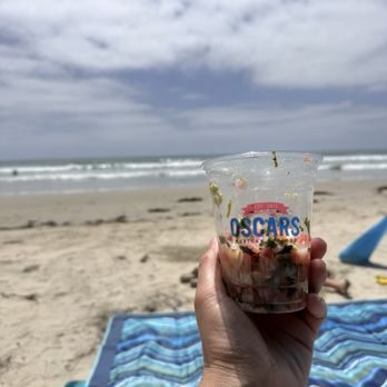Oscars Mexican Seafood - Shrimp Ceviche and pb - Mexican Near Me - San Diego, California