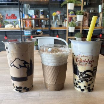 Toast La Tea - Salted caramel iced coffee, Earlgrey Lavender Milk Tea with boba (25% sweet), House Jasmine Milk Tea with boba (75% sweet) - Coffee & Tea Near Me - Portland, Oregon Toast La Tea - Salted caramel iced coffee, Earlgrey Lavender Milk Tea with boba (25% sweet), House Jasmine Milk Tea with boba (75% sweet) - Coffee & Tea Near Me - Portland, Oregon