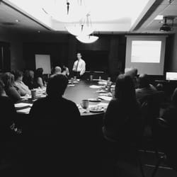 Dr. Malachowski presenting to Quiozel on how to Increase their Quality of Life.