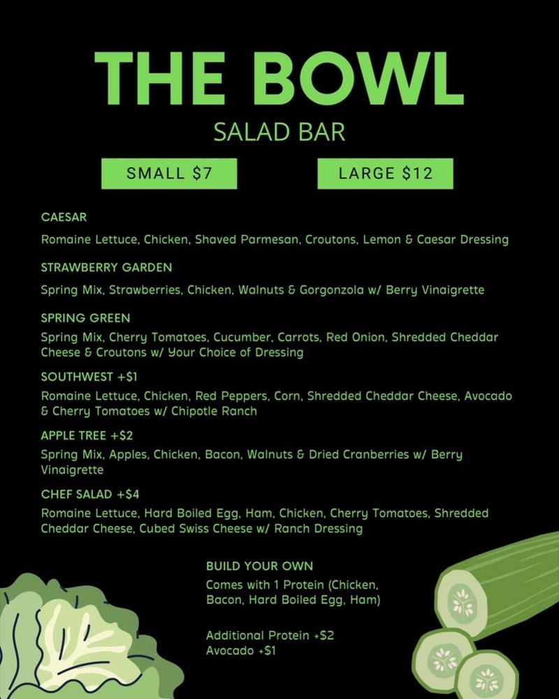 The Bowl Salad Bar, Pullman Roadtrippers