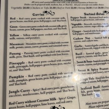 Zen Bistro - Expensive Entrees 7/9/24; $24 for shrimp curry or shrimp fried rice... outrageous! - Thai Near Me - Daytona Beach, Florida