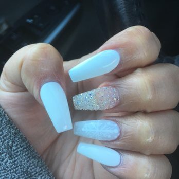 TJ Nails - Fills white Christmas nails - Nail Salons Near Me - La Puenta, California TJ Nails - Fills white Christmas nails - Nail Salons Near Me - La Puenta, California