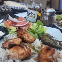 Caffe Amore - Yummy chicken kabob plate!
