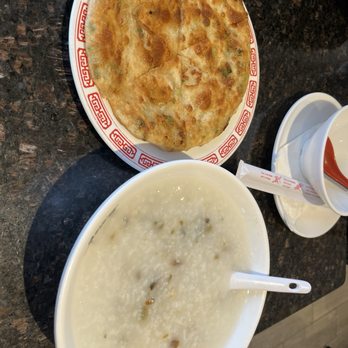 Breakfast House - Preserved congee and green onion pancake - Asian Fusion Near Me - Austin, Texas Breakfast House - Preserved congee and green onion pancake - Asian Fusion Near Me - Austin, Texas