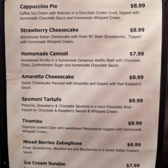 Delmonico's Italian Steakhouse - Desserts - Italian Near Me - Syracuse, New York Delmonico's Italian Steakhouse - Desserts - Italian Near Me - Syracuse, New York