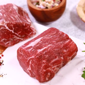 Wagyu Republic - raw wagyu beef on a cutting board - Butcher Near Me Wagyu Republic - raw wagyu beef on a cutting board - Butcher Near Me