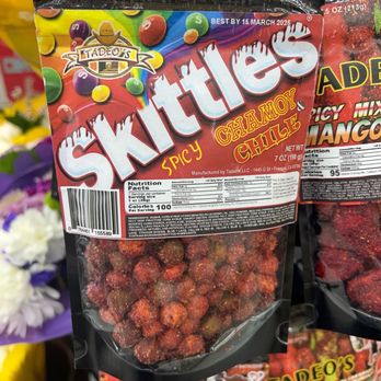 Taqueria Pacheco - Spicy skittles in the convenience store section. - Mexican Near Me - Soledad, California Taqueria Pacheco - Spicy skittles in the convenience store section. - Mexican Near Me - Soledad, California