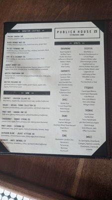 Menu photo 4 Publick House 23 Pleasant Valley, NY