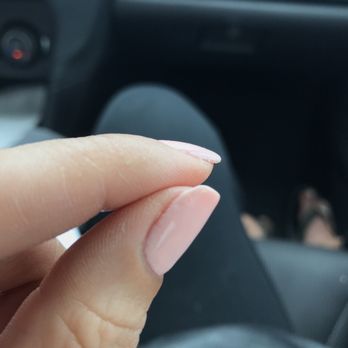 Friendly Nails - Missing top coat polish. Brush strokes showing missing areas. - Nail Salons Near Me - Kailua, Hawaii