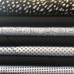 Mad Moody Quilting Fabrics - Just arrived black and white fabrics