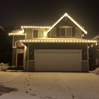 All About Service - Christmas lights look even more magical when there's snow !! - Window Washing Near Me - Lynnwood, Washington