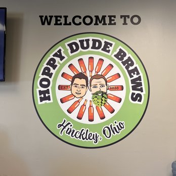 Hoppy Dude Brews - a sign for hoppy dude brews - Breweries Near Me - Hinckley, Ohio Hoppy Dude Brews - a sign for hoppy dude brews - Breweries Near Me - Hinckley, Ohio