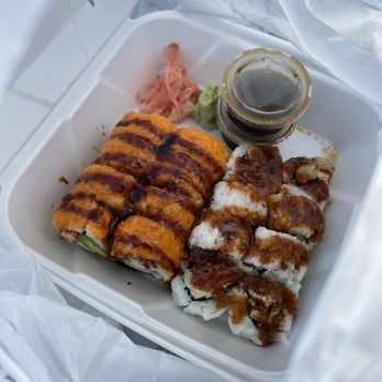 Kampai - Volcano roll, spicy chicken roll - Japanese Near Me - Lithonia, Georgia
