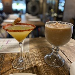 Martini de pepino y  Tamarindo margarita