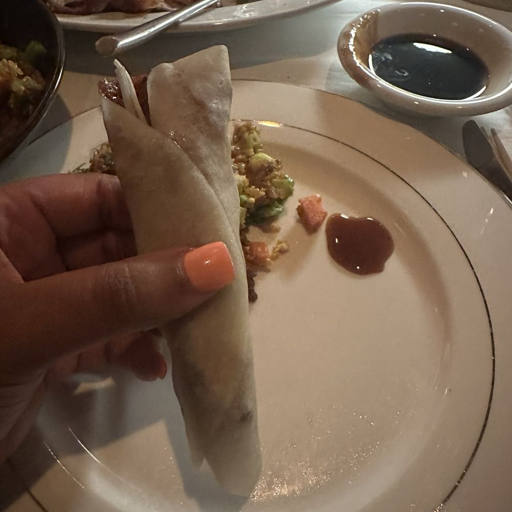 Philippe Chow - Duck rolled up in pancake - Chinese Near Me - Washington, DC, District of Columbia Philippe Chow - Duck rolled up in pancake - Chinese Near Me - Washington, DC, District of Columbia