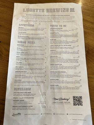 Menu photo 7 Lucette Brewing Menomonie, WI