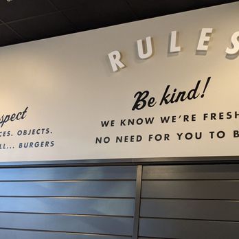 Wayback Burgers - rules for rules to be kind - American Near Me - Woodbridge, Virginia