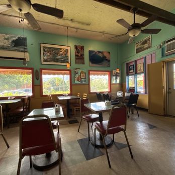 Cafe Haleiwa - Inside dining. They have outside dining as well - American Near Me - Haleiwa, Hawaii