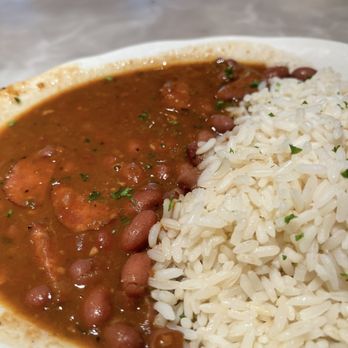 Pappadeaux Seafood Kitchen - Red beans & rice with sausage - Cajun/Creole Near Me - Alpharetta, Georgia Pappadeaux Seafood Kitchen - Red beans & rice with sausage - Cajun/Creole Near Me - Alpharetta, Georgia