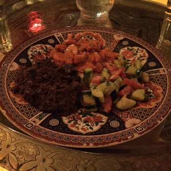 Marrakesh Restaurant - Trio of salads - Moroccan Near Me - Philadelphia, Pennsylvania