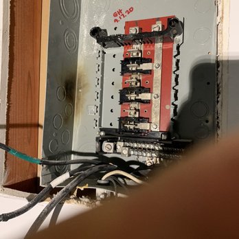 AC Electric - Old burned up and most likely dangerous panel ! - Electricians Near Me - Boca Raton, Florida AC Electric - Old burned up and most likely dangerous panel ! - Electricians Near Me - Boca Raton, Florida