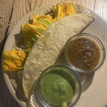 Oaxaca - flor de calabaza quesadilla (squash blossom quesadilla) - Mexican Near Me - Atlanta, Georgia