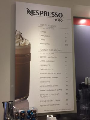 Menu photo 2 Nespresso Boutique Boston, MA
